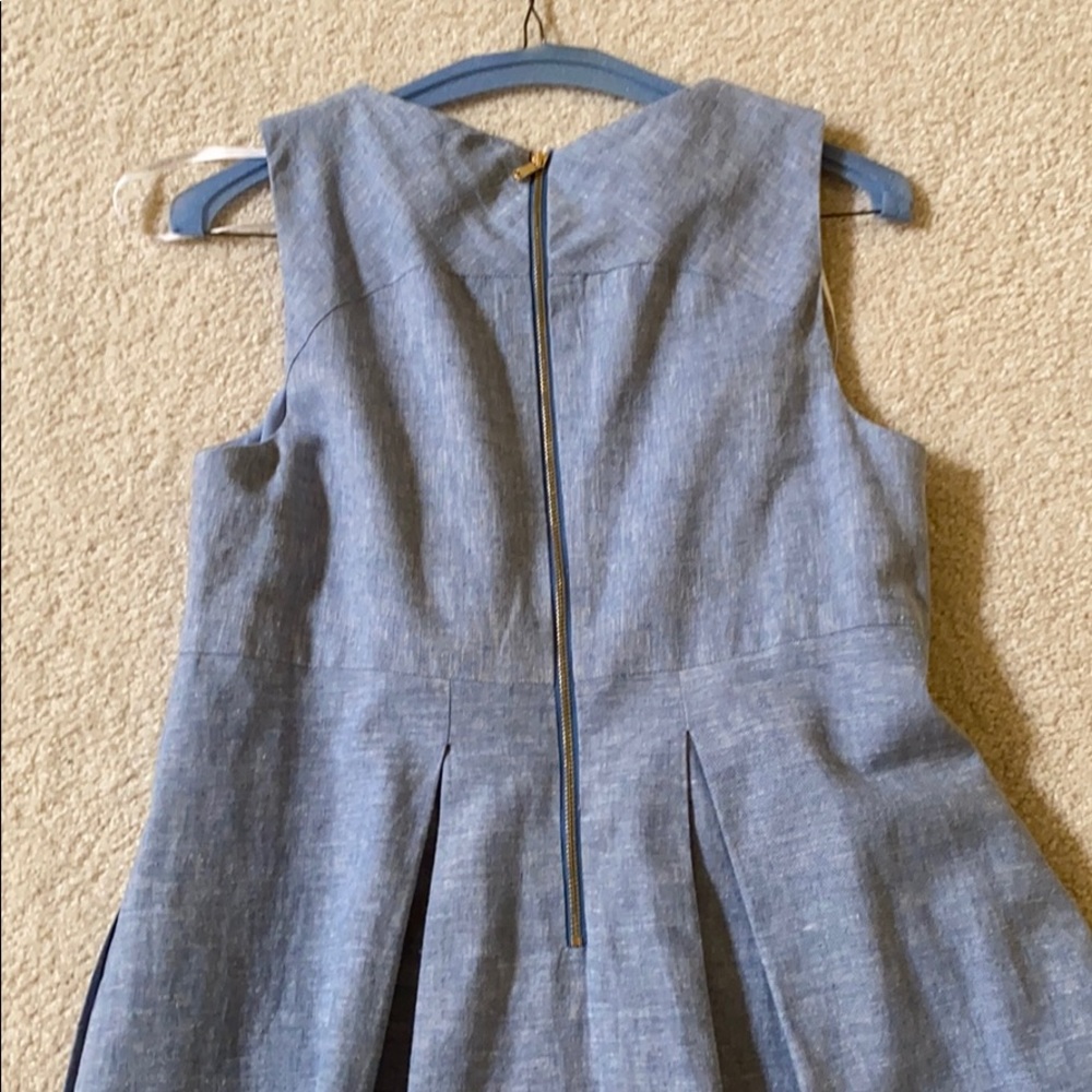 NEW DONNA MORGAN blue sleeveless dress - Picture 3 of 4